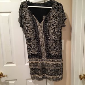 Lucky brand black pattern dress